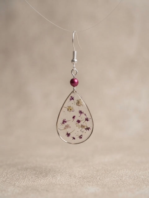 "Soft Purple" drop earrings